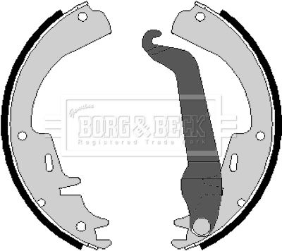 BORG & BECK Комплект тормозных колодок BBS6077
